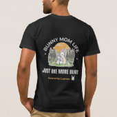 ウサギ母さんライフTシャツ うさぎ好きな人へ Tシャツ (裏面)