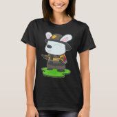 ウサギ消防士 消火器 消防署 Tシャツ (正面)