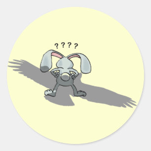 ????...ウサギ漫画のステッカー ラウンドシール