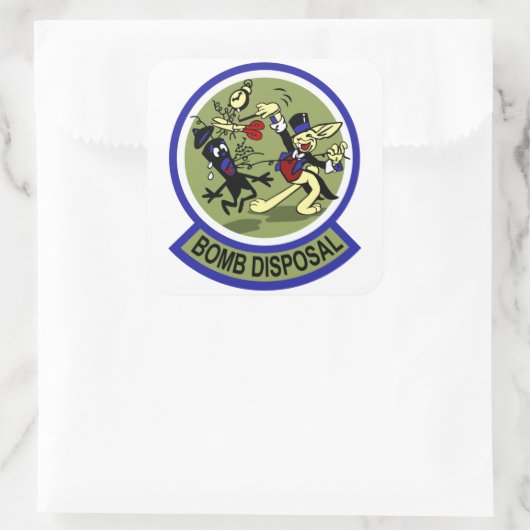 ウサギ爆弾処理 スクエアシール (バッグ)