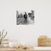 ウサギ狩り、1908年。ヴィンテージ写真 ポスター (キッチン)