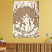 ウサギ祭 キャンバスプリント (インサイチュ (リビング))