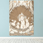 ウサギ祭 キャンバスプリント (インサイチュ (ウッドフロア))