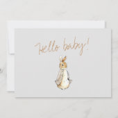 ウサギ秋エレメンツベビースシャワー 招待状 (裏面)