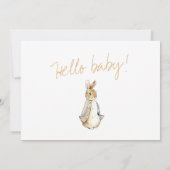 ウサギ秋エレメンツベビースシャワー 招待状 (裏面)