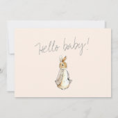 ウサギ秋エレメンツベビースシャワー 招待状 (裏面)