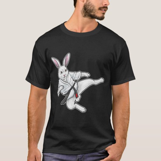 ウサギ空手道 Tシャツ (正面)
