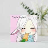 ウサギ耳のちび少女の招待状 招待状 (スタンド正面)