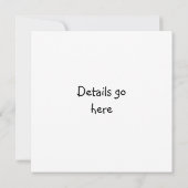 ウサギ耳のちび少女の招待状 招待状 (裏面)