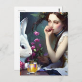 ウサギ葉書とアリステアパーティー ポストカード (正面/裏面)