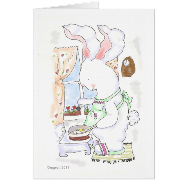 ウサギ調理師揚げ卵 (正面)