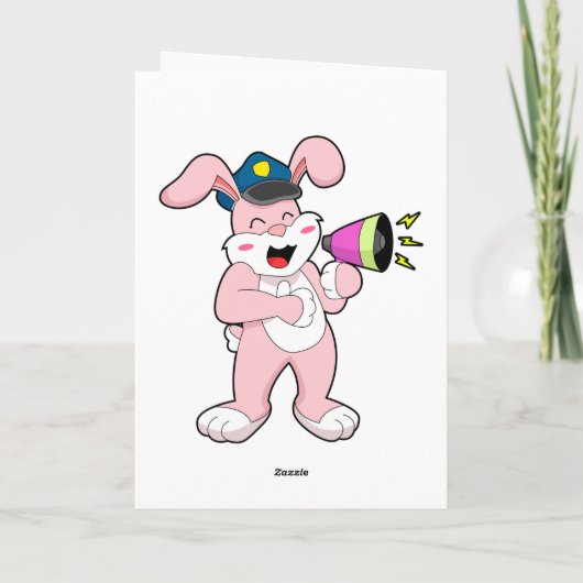 ウサギ警察官 マイク カード (裏面)