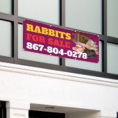 ウサギ販売用屋外カスタムバナー 横断幕 (ビルの外側)