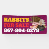 ウサギ販売用屋外カスタムバナー 横断幕 (横)