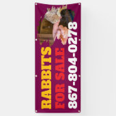 ウサギ販売用屋外カスタムバナー 横断幕 (縦)