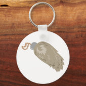 ウサギ足 キーホルダー (正面)