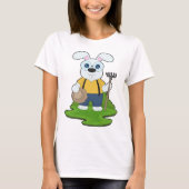 ウサギ農家の熊手農場 Tシャツ (正面)