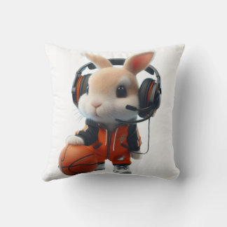 ウサギ遊のバスケット クッション