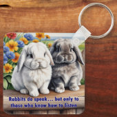 ウサギ達話がラプエレーバニー キーホルダー (裏面)