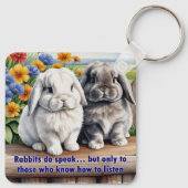 ウサギ達話がラプエレーバニー キーホルダー (裏面)
