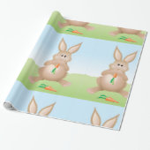 ウサギ食べ物のニンジン包み紙 ラッピングペーパー (アンロールド)
