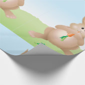 ウサギ食べ物のニンジン包み紙 ラッピングペーパー