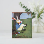 ウサギ食べ物の野菜の木の下 ポストカード (スタンド正面)