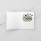 ウサギ食べ物雪だるまの鼻 シーズンカード (内部)