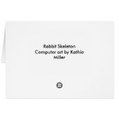 ウサギ骨格 (裏面横)