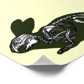 ウサギ骨格 ポスター (角)