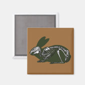 ウサギ骨格 マグネット (正面/裏面)