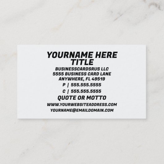 ウサギ魔術師 名刺 (裏面)