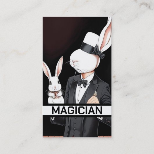 ウサギ魔術師 名刺 (正面)