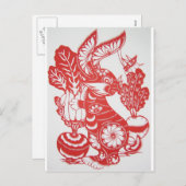 ウサギ2011年の年 シーズンポストカード (正面/裏面)