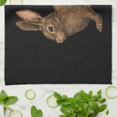 ウサギ2 キッチンタオル (折り畳み)