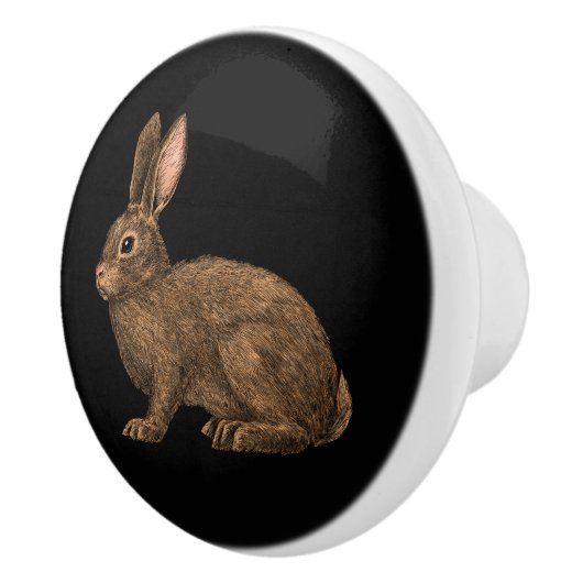 ウサギ2 セラミックノブ (右)