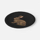 ウサギ2 ペーパープレート (アングル)