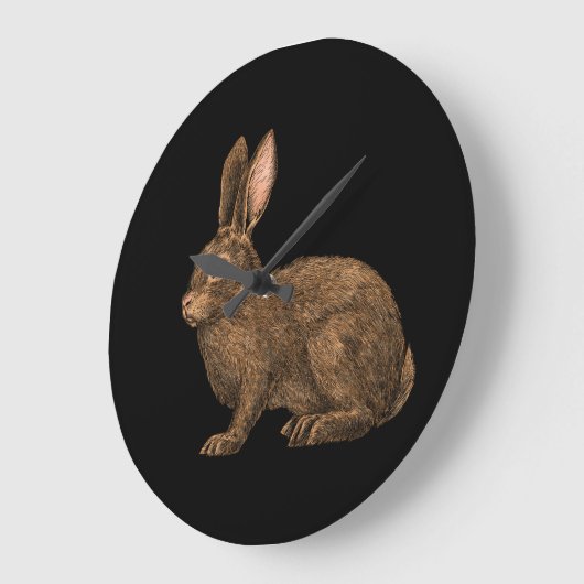 ウサギ2 ラージ壁時計 (傾斜)