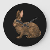 ウサギ2 ラージ壁時計 (正面)