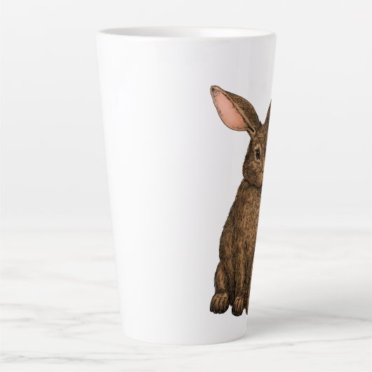 ウサギ3 カフェラテマグ (正面)
