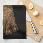 ウサギ3 キッチンタオル (四つ折り)