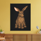 ウサギ3 キャンバスプリント (インサイチュ (リビング))