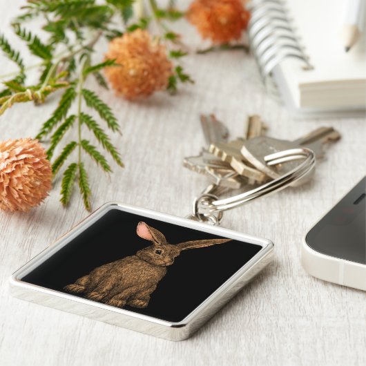 ウサギ3 キーホルダー (側面)