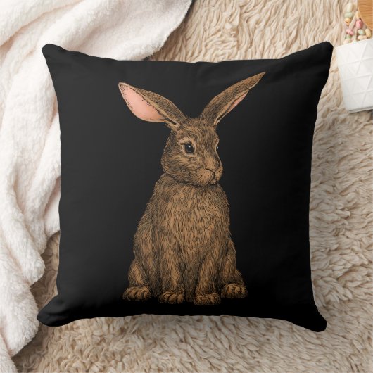 ウサギ3 クッション (ブランケット)