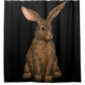 ウサギ3 シャワーカーテン (正面)