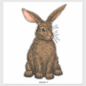 ウサギ3 シール (シート)