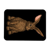 ウサギ3 マグネット (横)