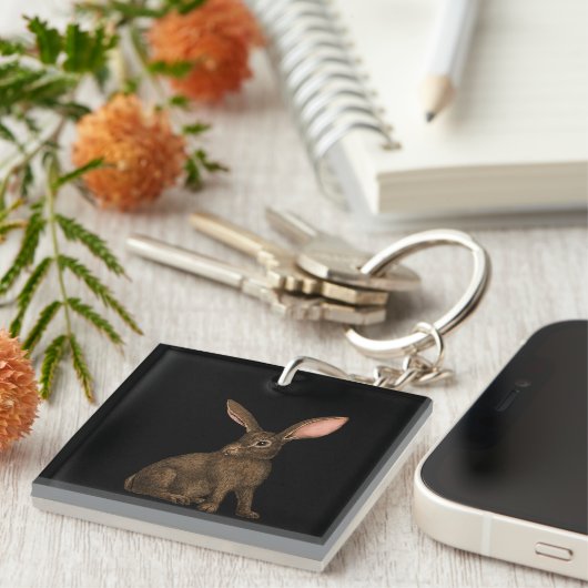 ウサギ4 キーホルダー (正面右)