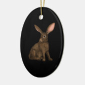 ウサギ4 セラミックオーナメント (左)