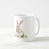 ウサギ にんじん コーヒーマグカップ (正面右)